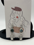 Boucles d'oreilles tortue/apatite