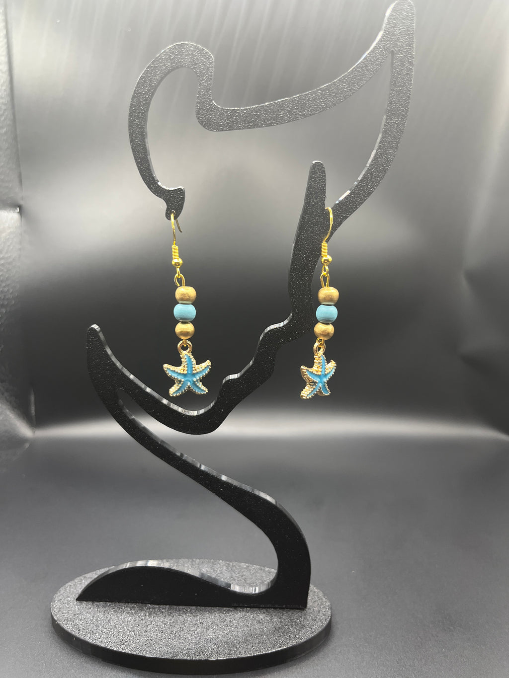BO pendantes étoiles de mer bleues