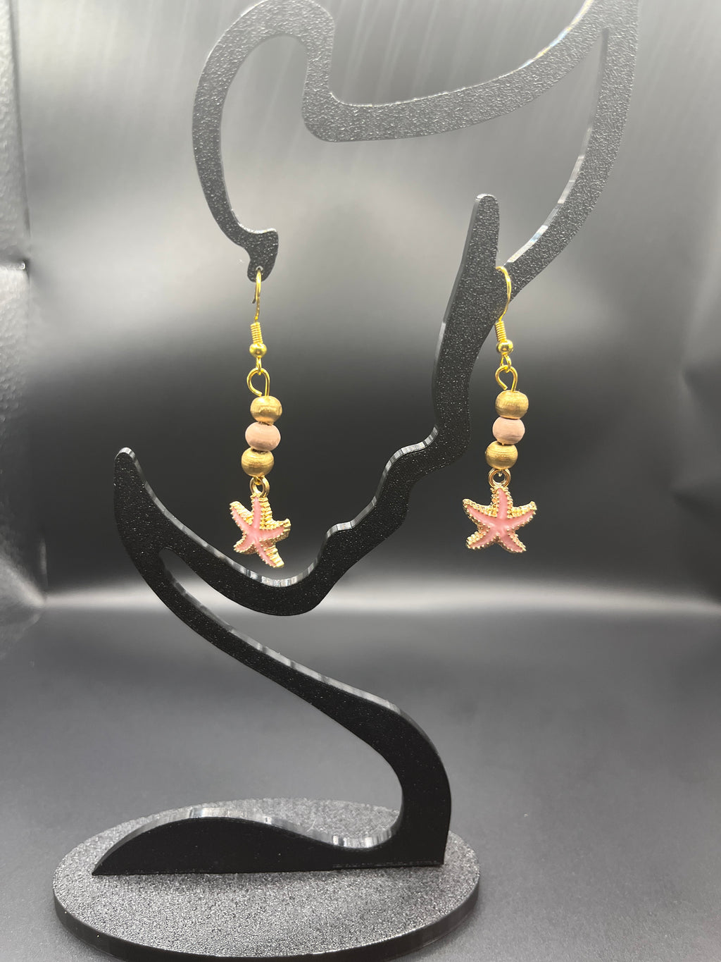 BO pendantes étoiles de mer roses