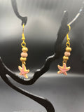 BO pendantes étoiles de mer roses