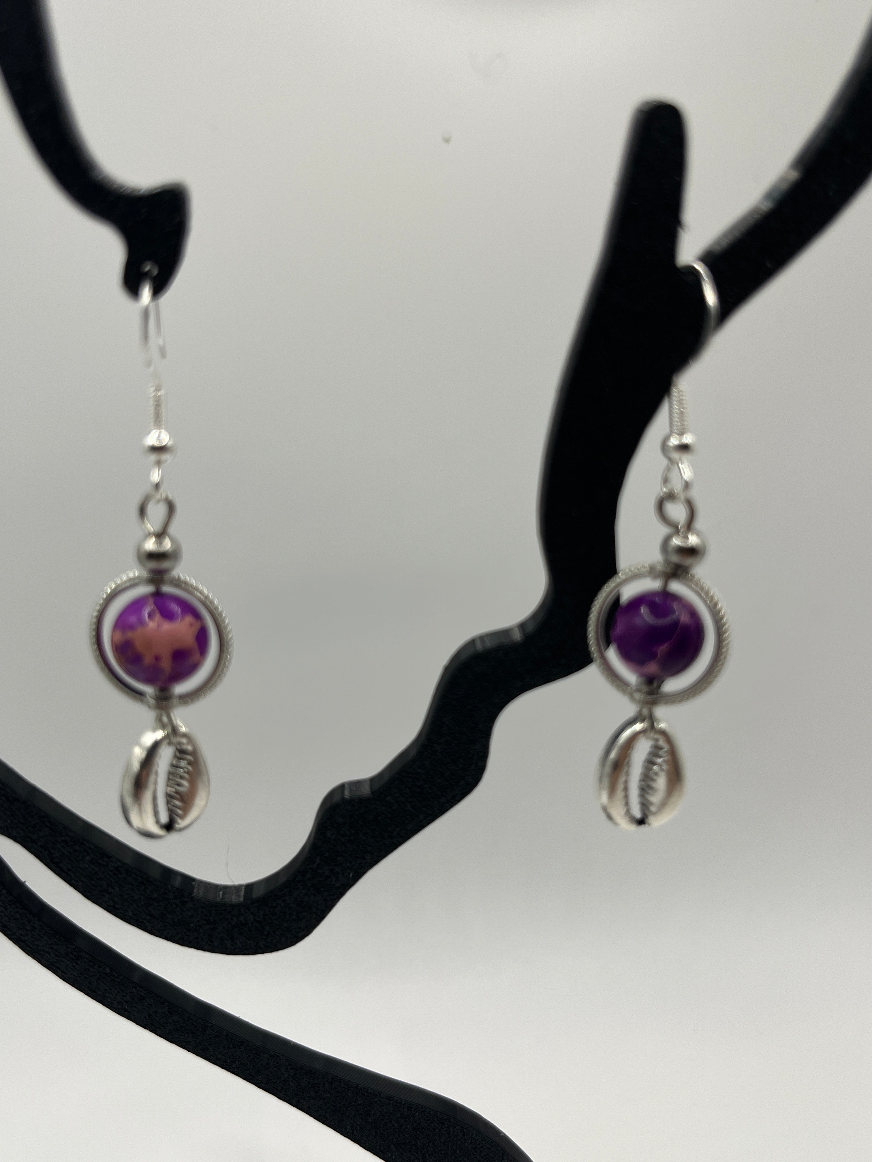 Boucles d'oreilles grains de café