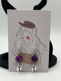 Boucles d'oreilles grains de café