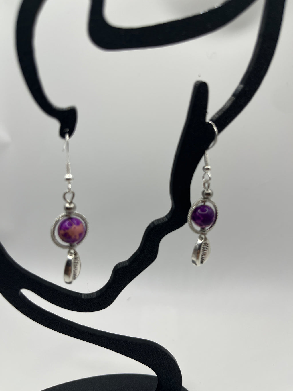 Boucles d'oreilles grains de café