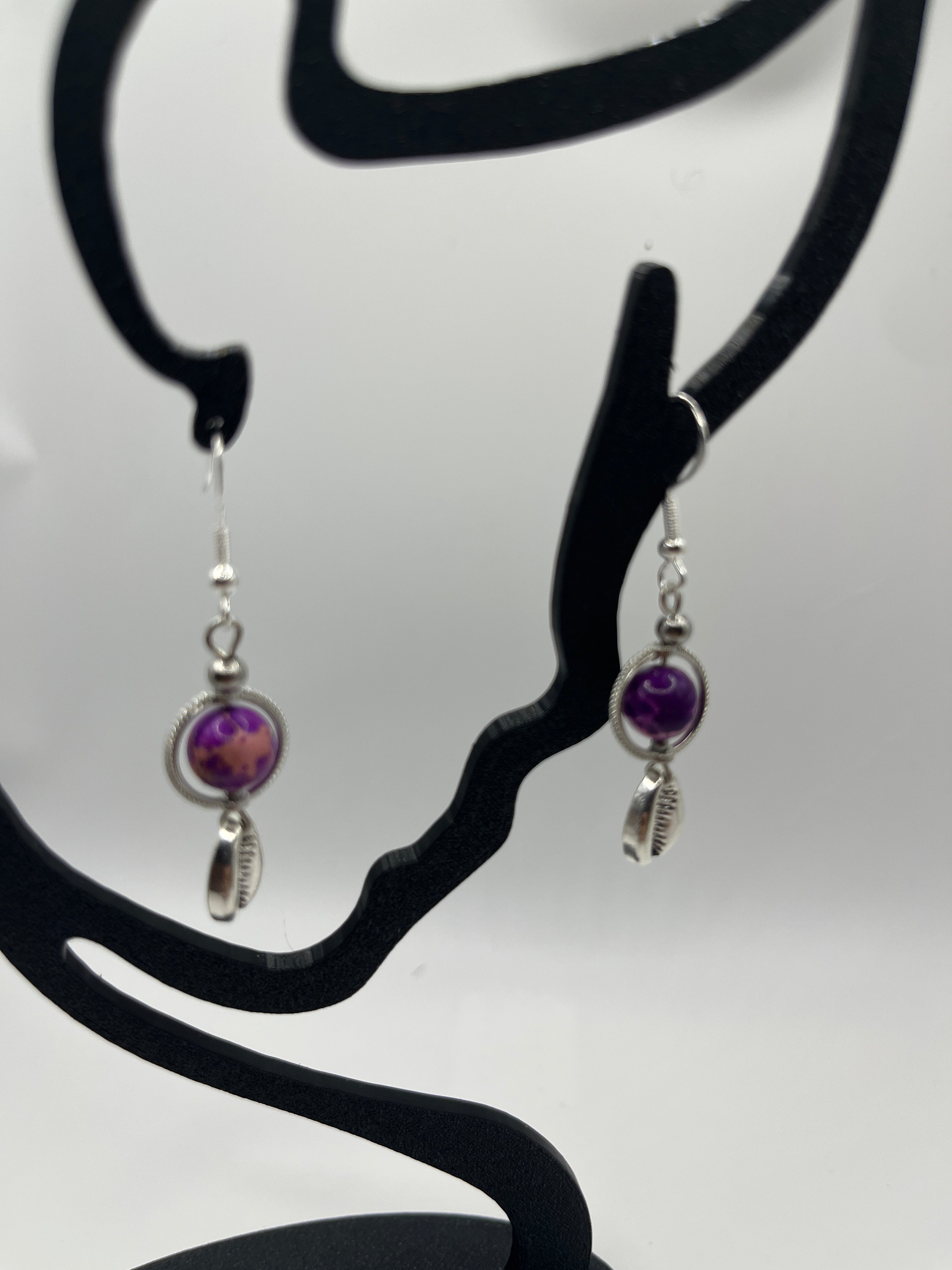 Boucles d'oreilles grains de café