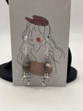 Boucles d'oreilles poissons tropicaux/ rhodonite