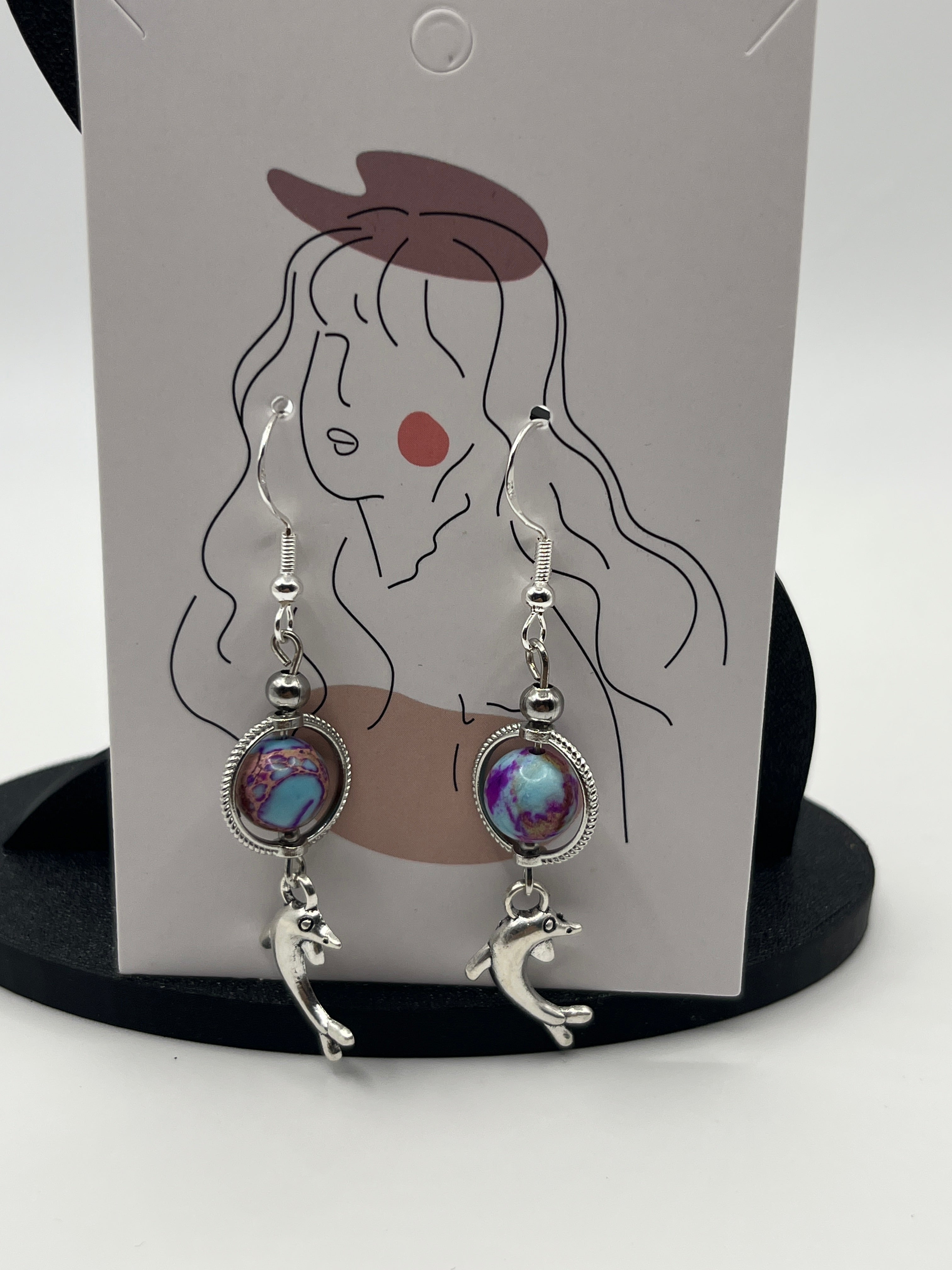 Boucles d'oreilles dauphins