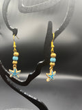 BO pendantes étoiles de mer bleues