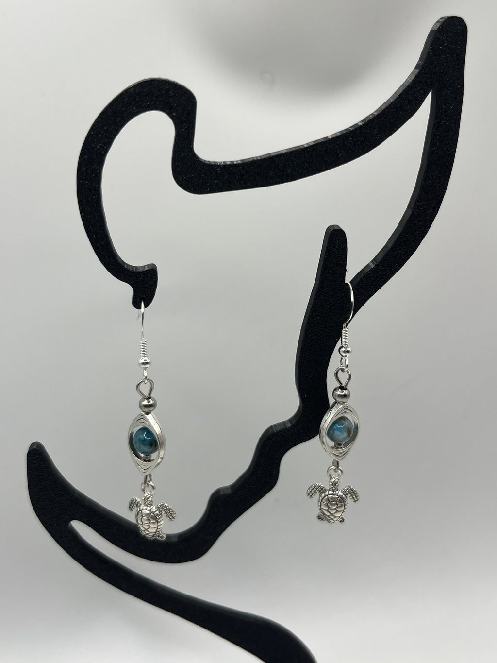 Boucles d'oreilles tortue/apatite