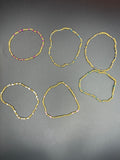 Lot de 6 bracelets en perles de rocaille