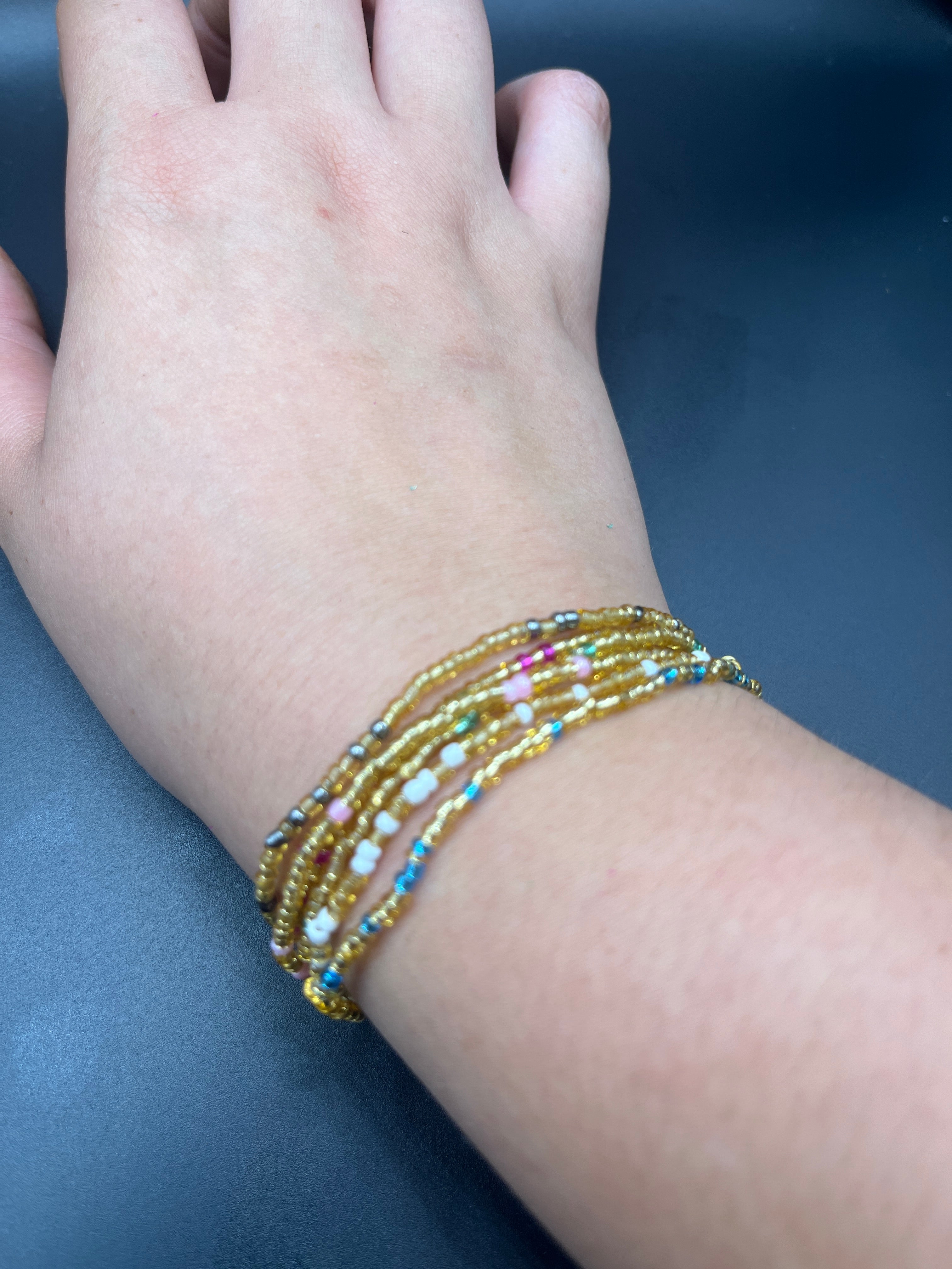 Lot de 6 bracelets en perles de rocaille